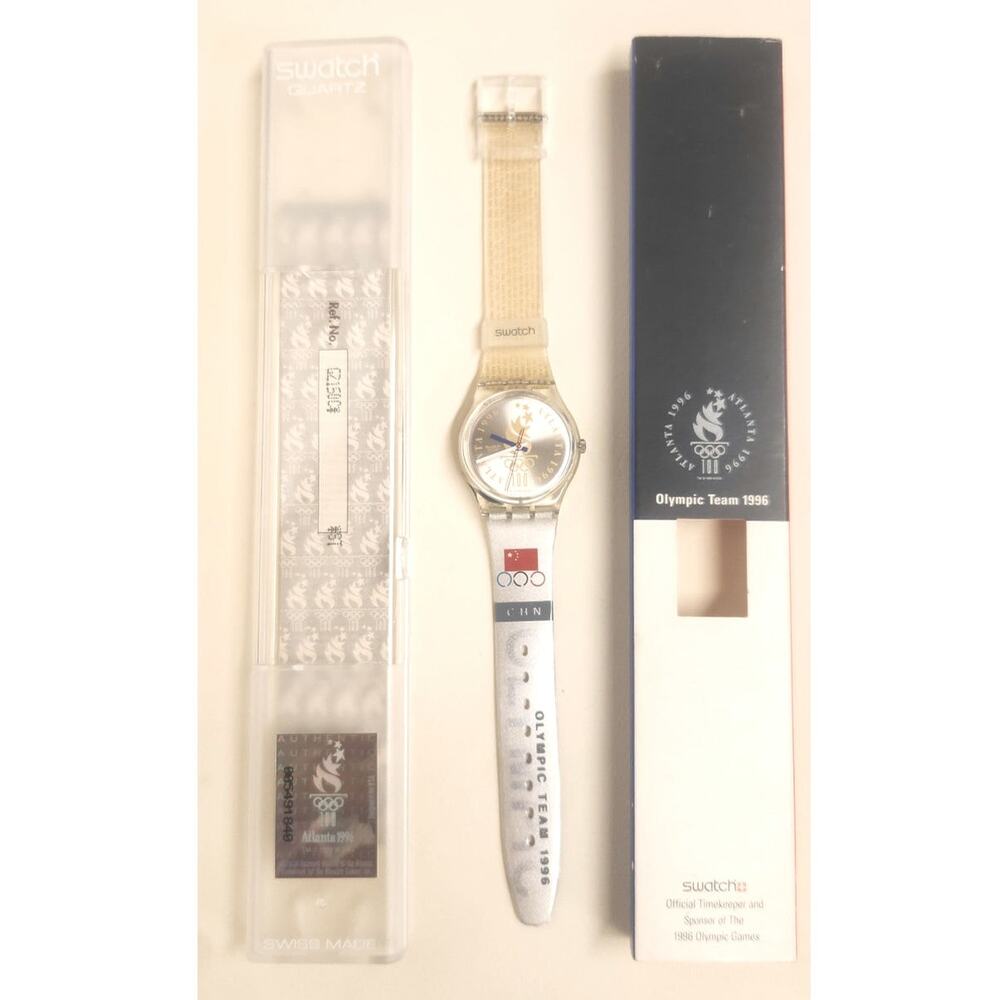 Swatch watch OLYMPIC TEAM CHINA GZ150C 1996 Olympic Specials New old stock